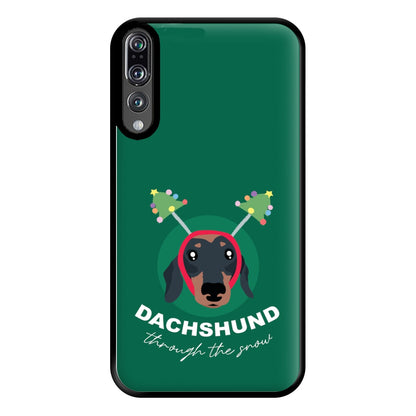 Dachshund Through The Snow Phone Case for Huawei P20 Pro