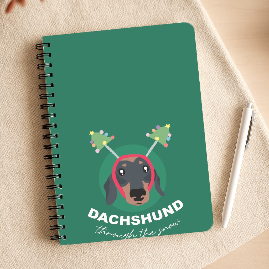 Dachshund Through The Snow Notepad