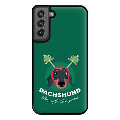 Dachshund Through The Snow Phone Case for Galaxy S21FE