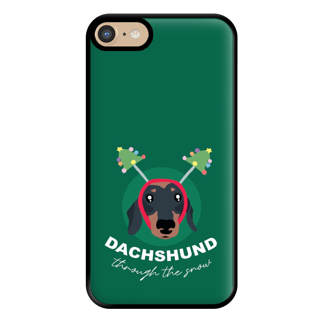 Dachshund Through The Snow Phone Case for iPhone 6 / 7 / 8 / SE