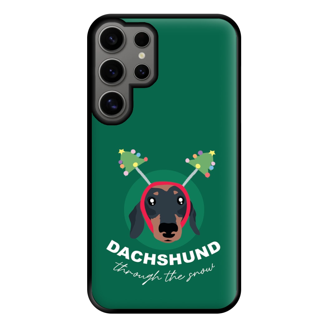 Dachshund Through The Snow Phone Case for Galaxy S24 Ultra