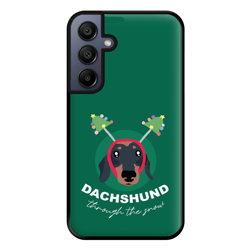 Dachshund Through The Snow Phone Case for Galaxy A15