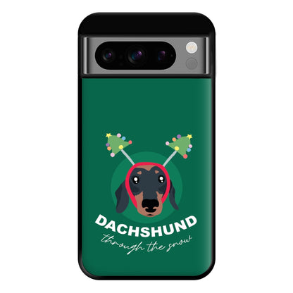 Dachshund Through The Snow Phone Case for Google Pixel 8 Pro