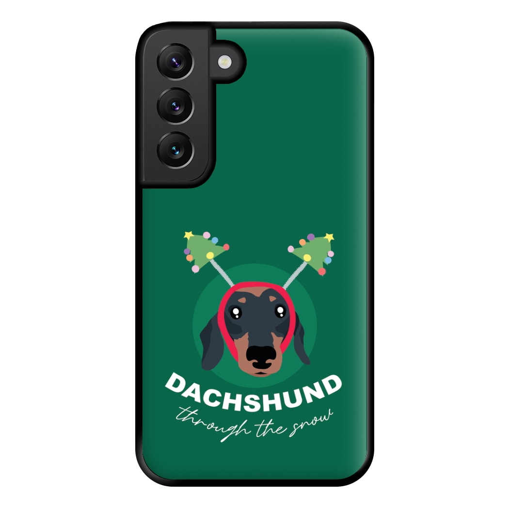 Dachshund Through The Snow Phone Case for Galaxy S22 Plus