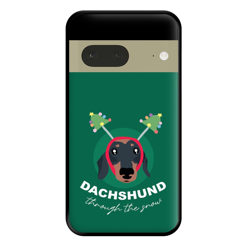 Dachshund Through The Snow Phone Case for Google Pixel 7a