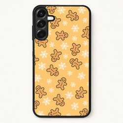Cute Gingerbread And Snowflakes Pattern Phone Case for Galaxy A17