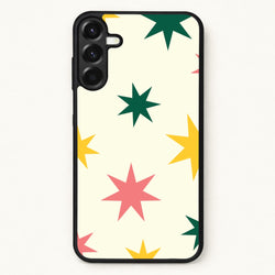 Colourful Christmas Stars Pattern Phone Case for Galaxy A57