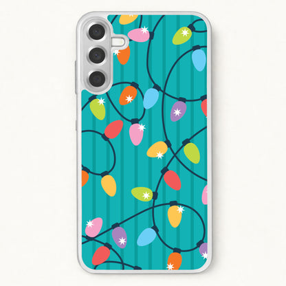 Funky Christmas Lights Pattern Phone Case for Galaxy A37
