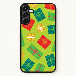 Colourful Abstract Christmas Presents Pattern Phone Case for Galaxy A57