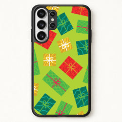 Colourful Abstract Christmas Presents Pattern Phone Case for Galaxy S26 Ultra