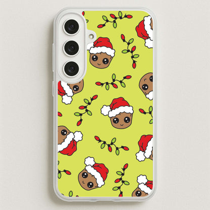 Christmas Tree Hero Pattern Phone Case for Galaxy S25FE
