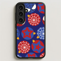 Spider Hero Baubles Pattern Phone Case for Galaxy S25FE