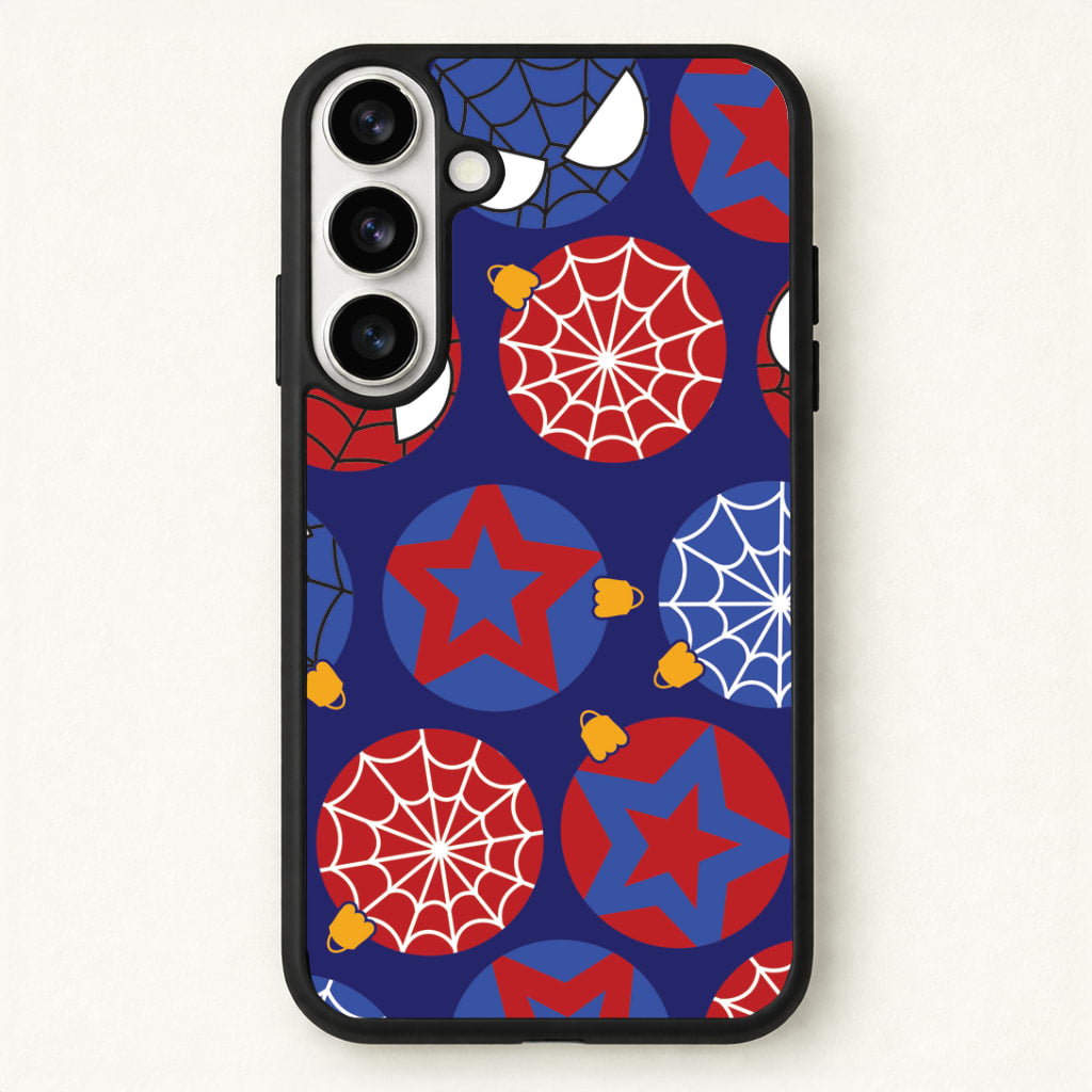 Spider Hero Baubles Pattern Phone Case for Galaxy S26 Plus