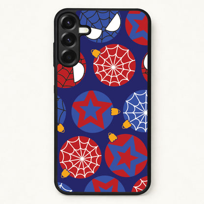 Spider Hero Baubles Pattern Phone Case for Galaxy A57