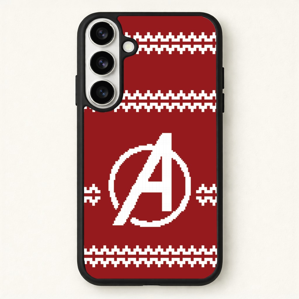 Superhero Team Red Christmas Jumper Phone Case for Galaxy S26