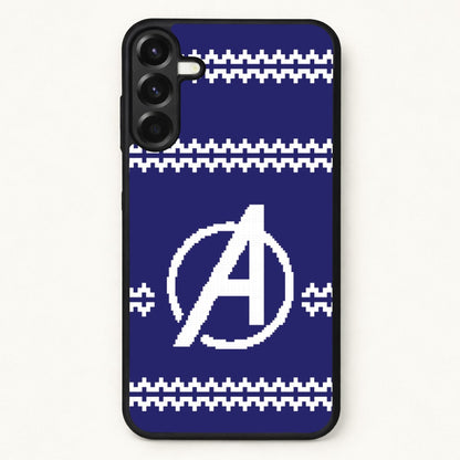 Superhero Team Blue Christmas Jumper Phone Case for Galaxy A17