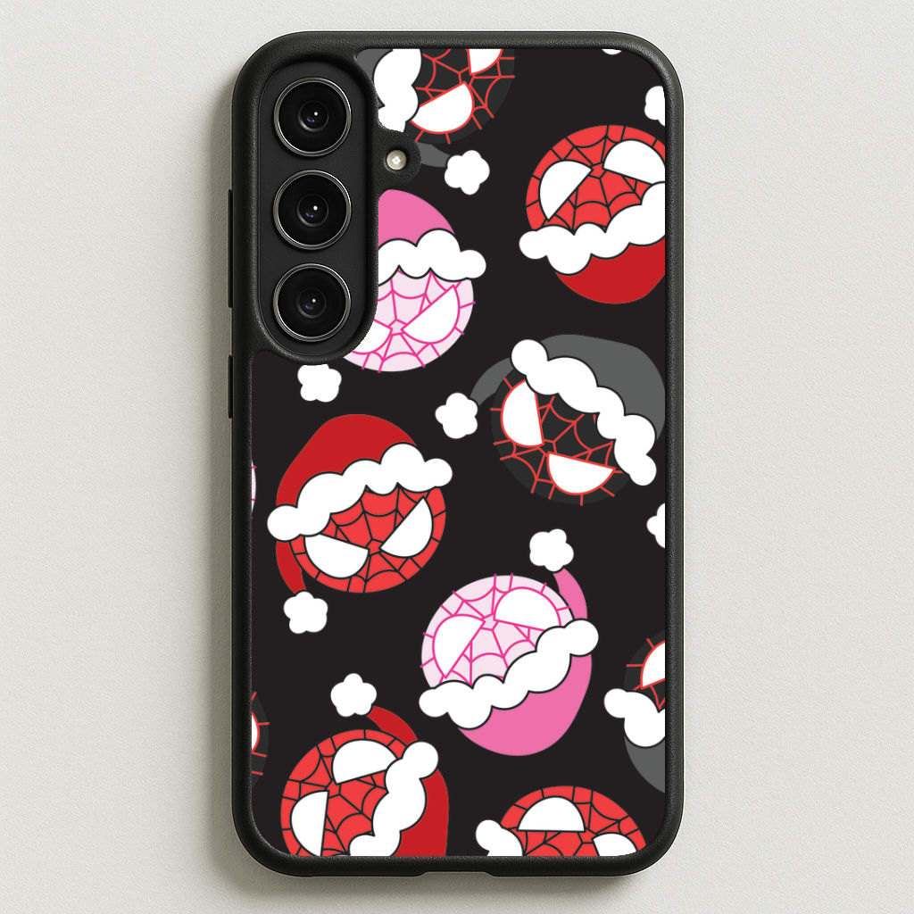 Spider Heroes Christmas Pattern Phone Case for Galaxy S25FE
