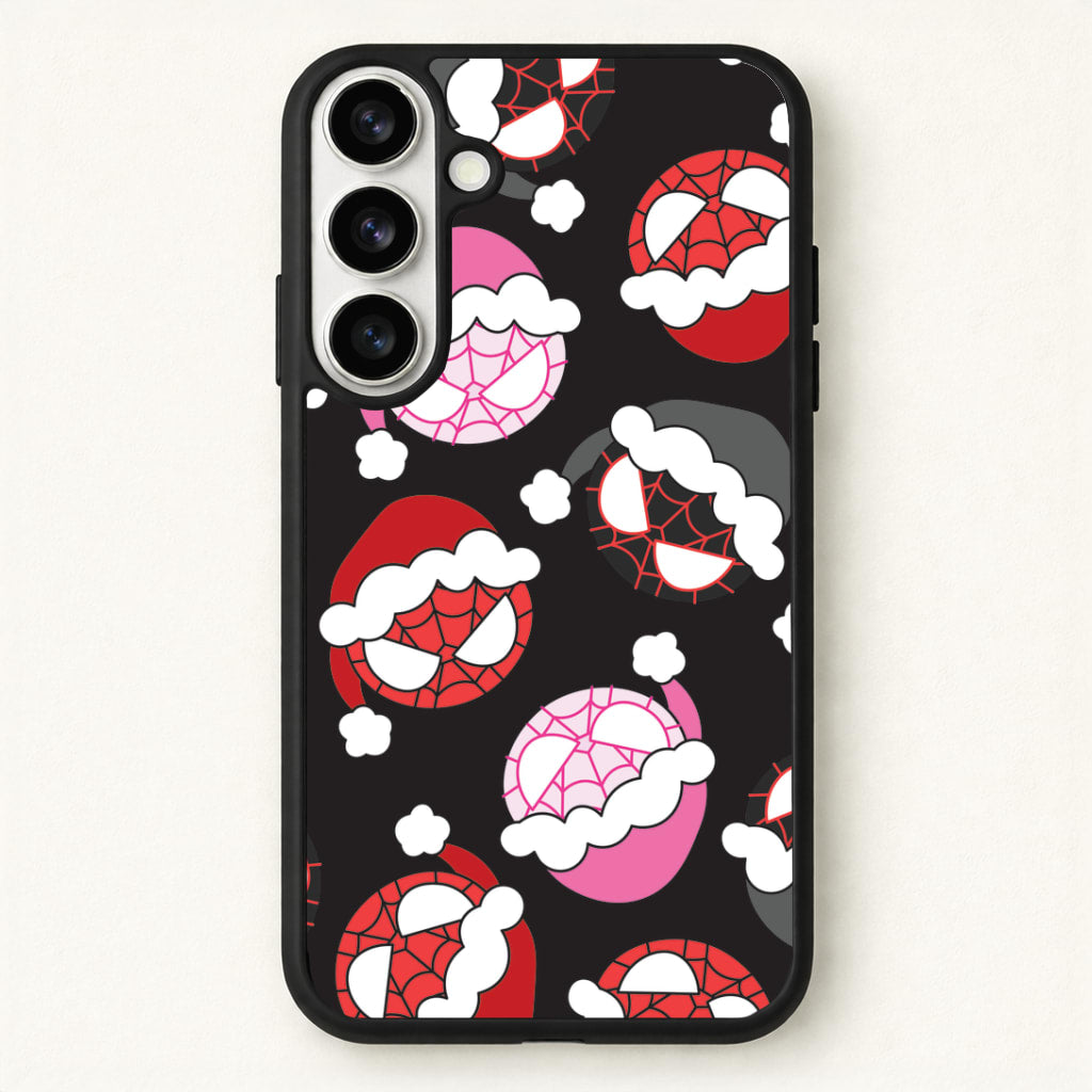 Spider Heroes Christmas Pattern Phone Case for Galaxy S26
