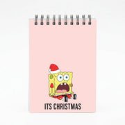 It's Christmas Cartoon Sponge Notebook 4