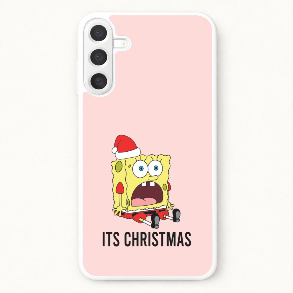 It's Christmas Cartoon Sponge Phone Case for Galaxy A57
