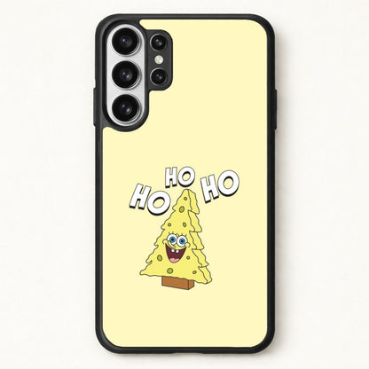 Christmas Tree Cartoon Sponge Phone Case for Galaxy S26 Ultra