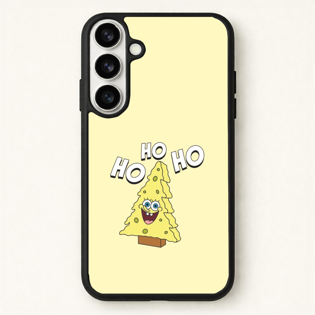 Christmas Tree Cartoon Sponge Phone Case for Galaxy S26