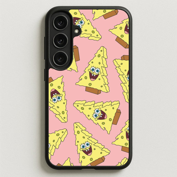 Christmas Tree Cartoon Sponge Pattern Phone Case for Galaxy S25FE