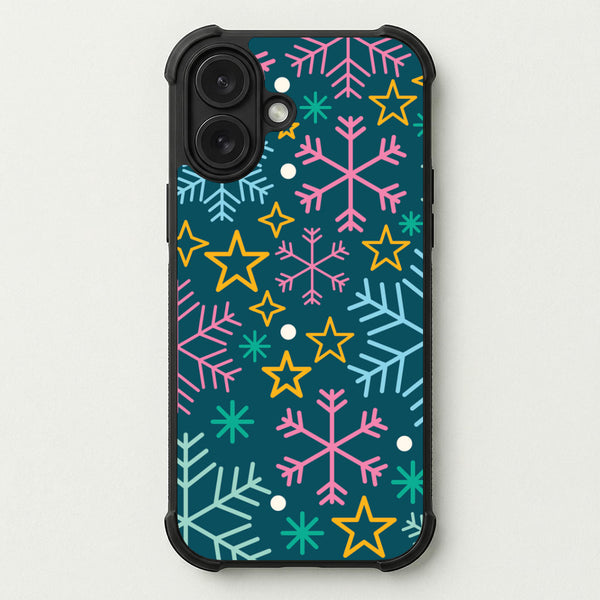 Colourful Christmas Symbols Pattern Phone Case — Bumper case
