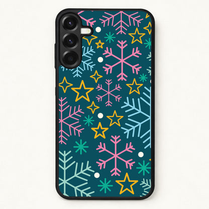 Colourful Christmas Symbols Pattern Phone Case for Galaxy A37