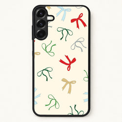 Coquette Christmas Bows Pattern Phone Case for Galaxy A37