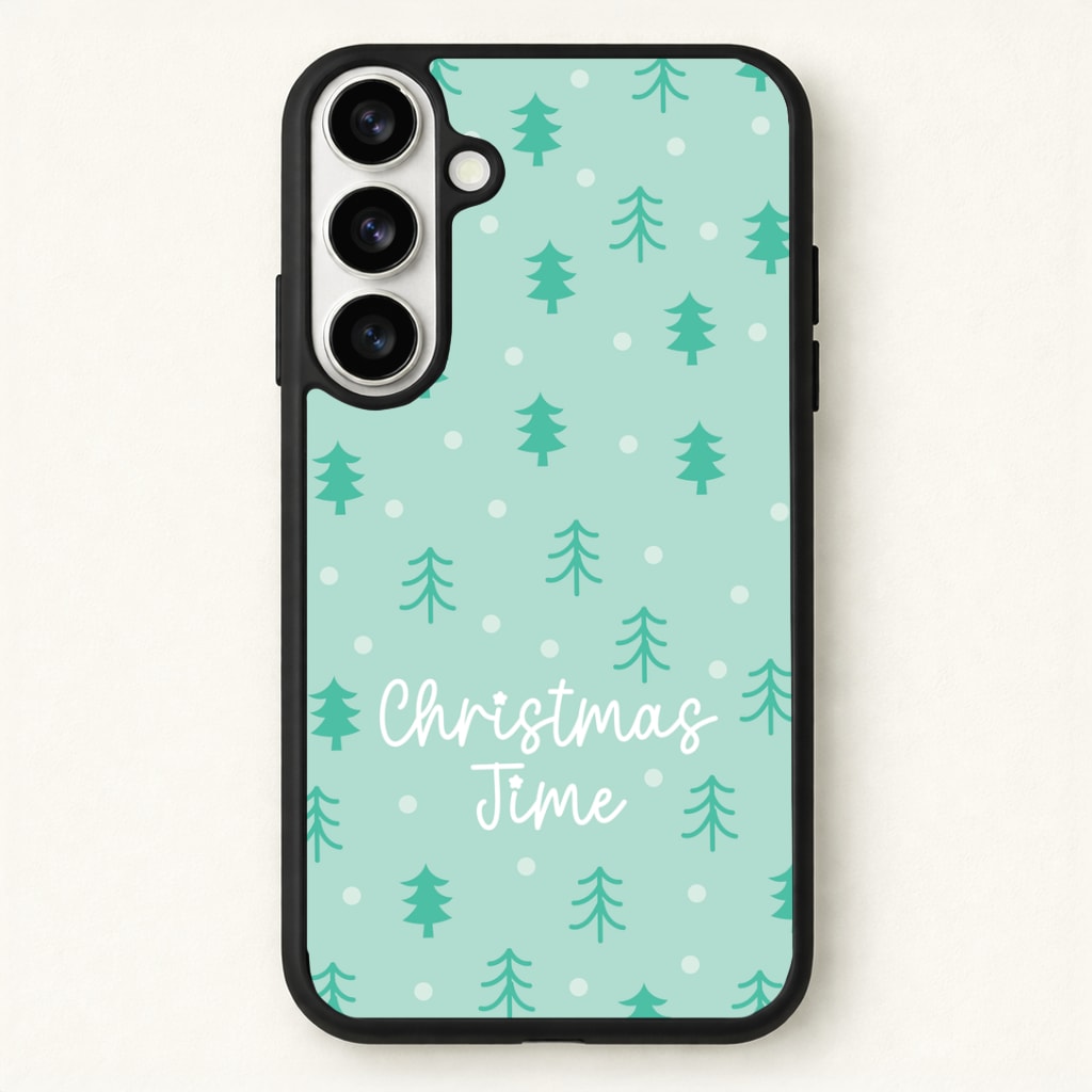 Cute Xmas Trees Pattern Phone Case for Galaxy S26 Plus
