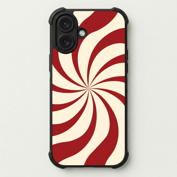 Peppermint Swirl Pattern Phone Case — Bumper case