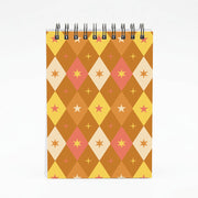 Retro Christmas Argyle Pattern Notebook 4