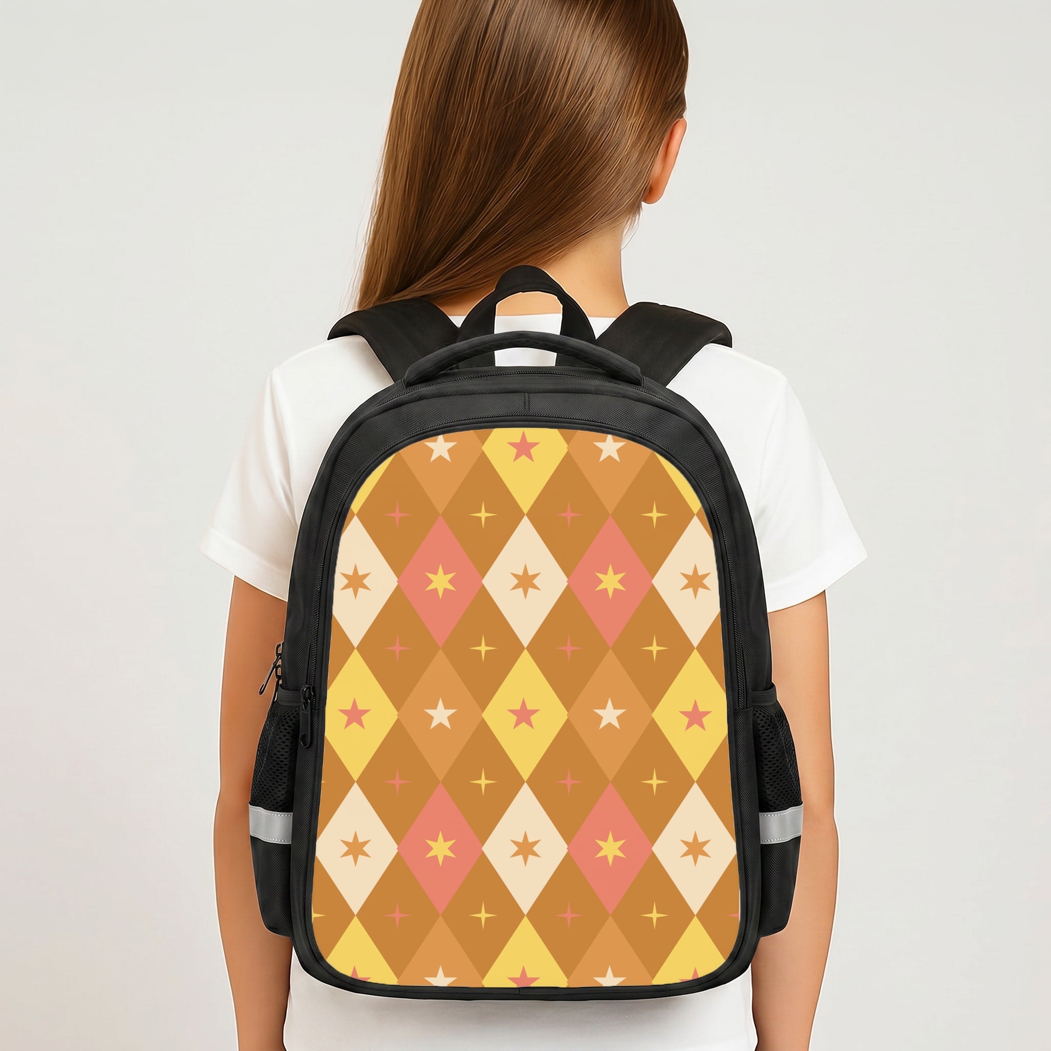 Retro Christmas Argyle Pattern Backpack