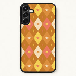Retro Christmas Argyle Pattern Phone Case for Galaxy A17