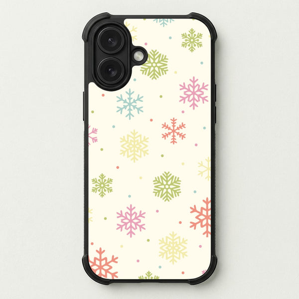 Pastel Snowflakes Pattern Phone Case — Bumper case