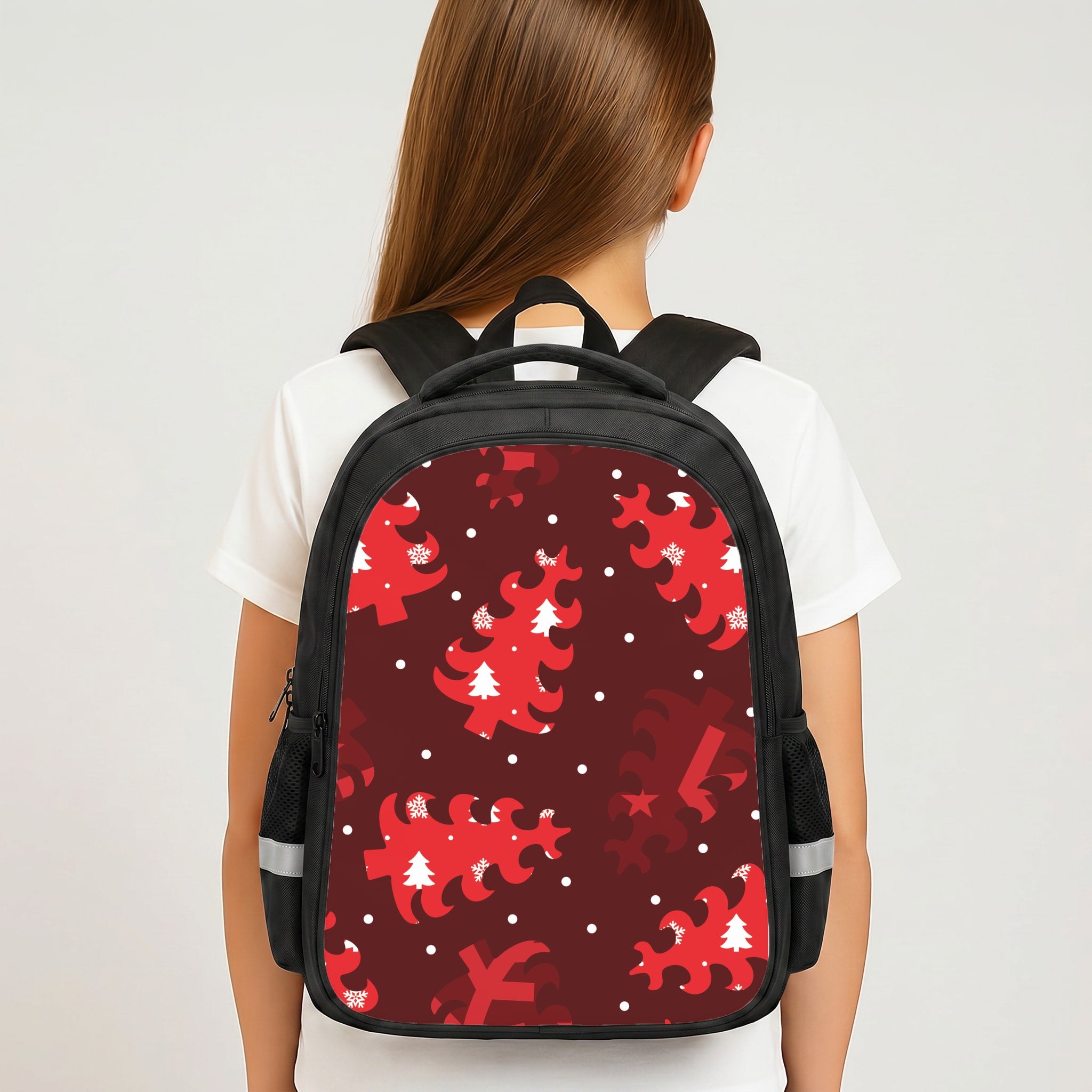 Wrapping Paper Christmas Tree Pattern Backpack