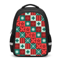 Geometric Square Christmas Pattern Backpack