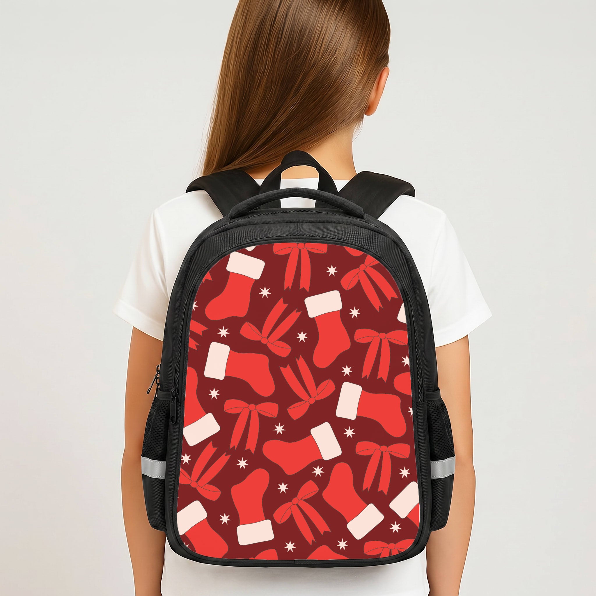 Stockings And Bows Pattern Backpack