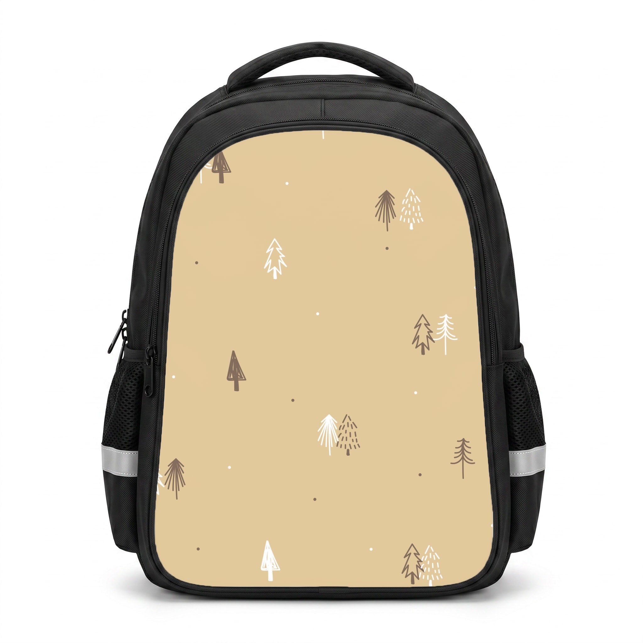 Minimal Christmas Trees Pattern Backpack