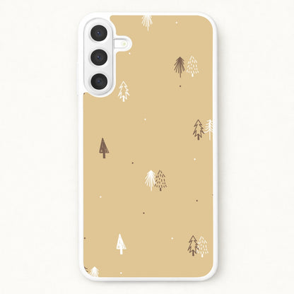 Minimal Christmas Trees Pattern Phone Case for Galaxy A17