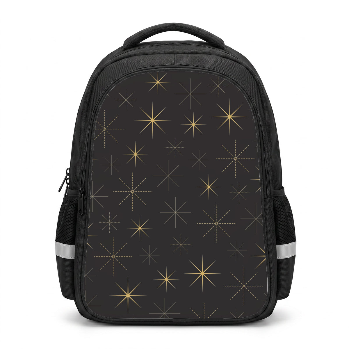 Christmas Gold Stars Pattern Backpack