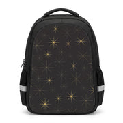 Christmas Gold Stars Pattern Backpack 1