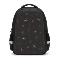 Christmas Gold Stars Pattern Backpack