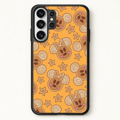 Cartoon Mouse Gingerbread Pattern Phone Case for Galaxy S26 Ultra