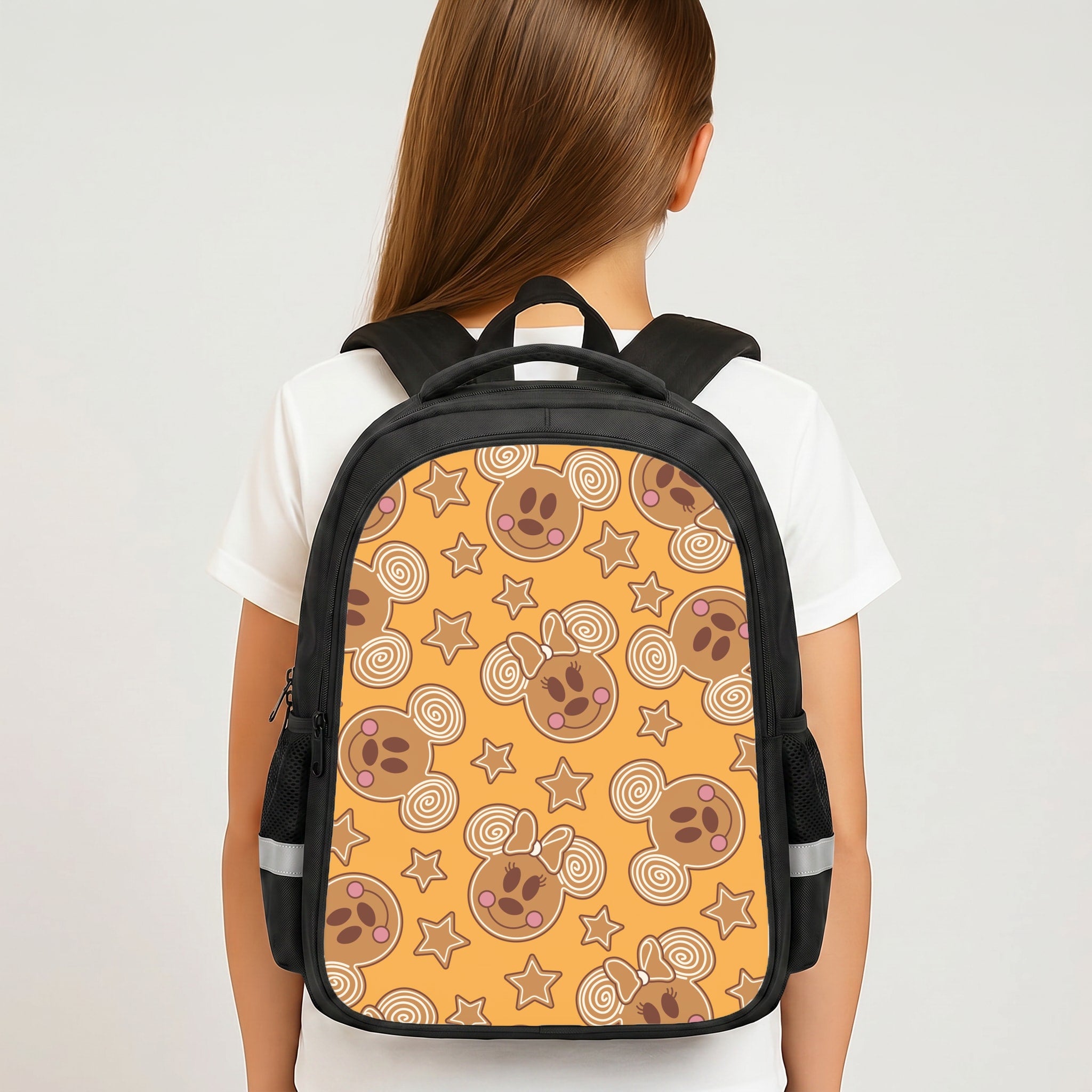 Cartoon Mouse Gingerbread Pattern Backpack