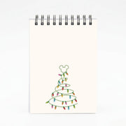 Cartoon Mouse Christmas Tree Lights Notebook 4