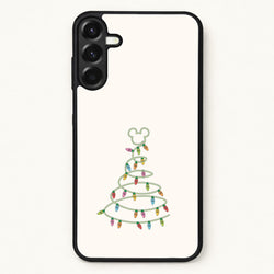 Cartoon Mouse Christmas Tree Lights Phone Case for Galaxy A17