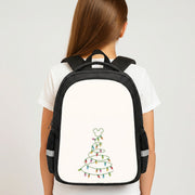 Cartoon Mouse Christmas Tree Lights Backpack 4
