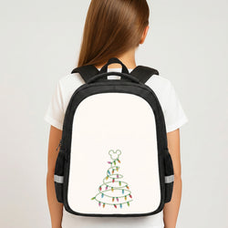 Cartoon Mouse Christmas Tree Lights Backpack